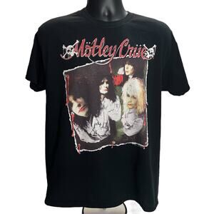 Motley Crue 1989 “Dr. Feelgood” Reprint Band T-Shirt – Size Large - Rock Metal